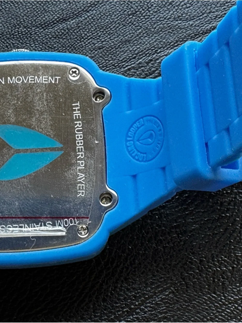 Nixon Blue Rubber Player New With Tags NWT 40mm analog modern watch